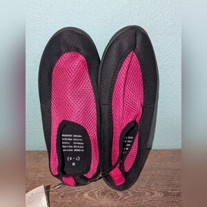 Black and Pink Slip-On Water‎ Shoes